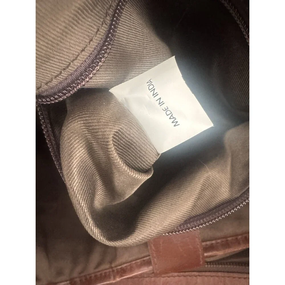 Wilsons Leather Vintage Brown Duffle Travel Bag Suitcase Carry On Overnight 1980